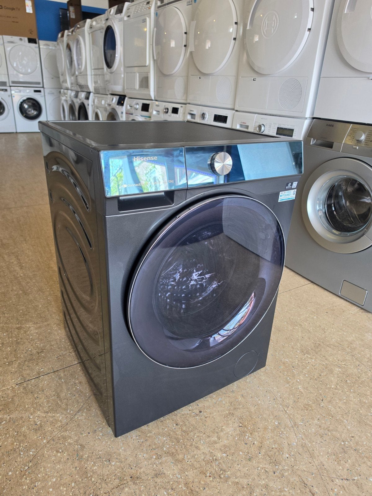 Hisense WF7S1247BB wasmachine | 12 kilo! | Gratis thuis 🚚✅️, Jirnsum, 1200 tot 1600 toeren, 10 kg of meer, Ophalen of Verzenden