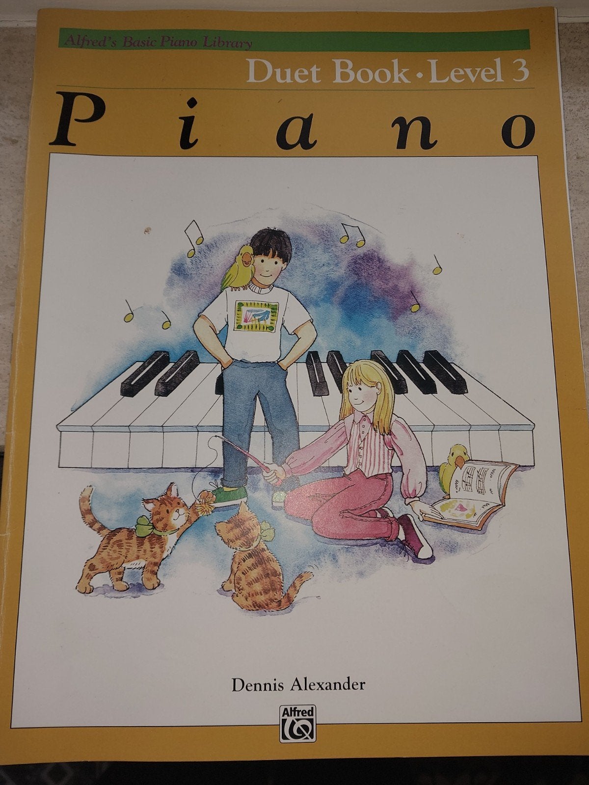 piano les boek duet level 3, Ophalen of Verzenden, Gebruikt, Zwart
