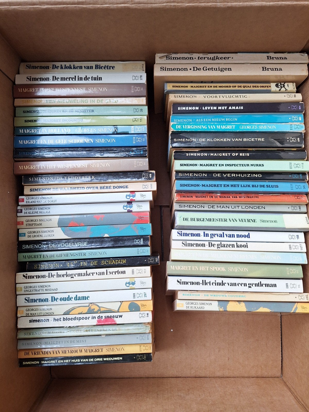 50 Maigret boekjes - Georges Simenon, Boeken, Ophalen of Verzenden