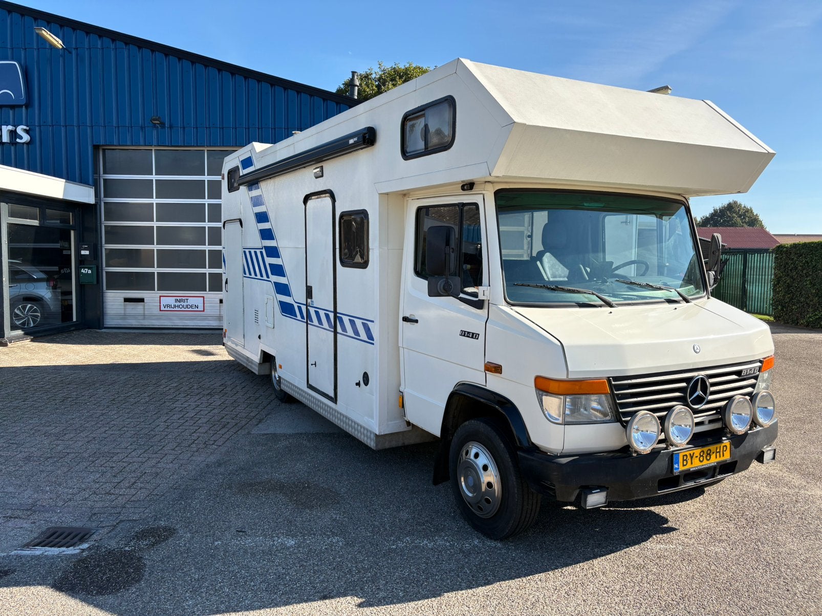 Wegenbelasting Vrij!! Motorcross Camper Mercedes Vario 811, 5424TB, Info@autogaragezegers.nl, Bedrijf, Half-integraal
