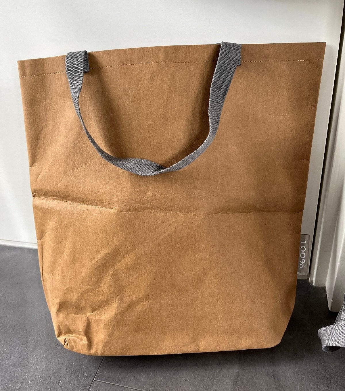 De laatste 2 gerecycled duurzame shopper-tassen, Sieraden, Tassen en Uiterlijk, Ophalen of Verzenden, Nieuw, Bruin, Overige merken