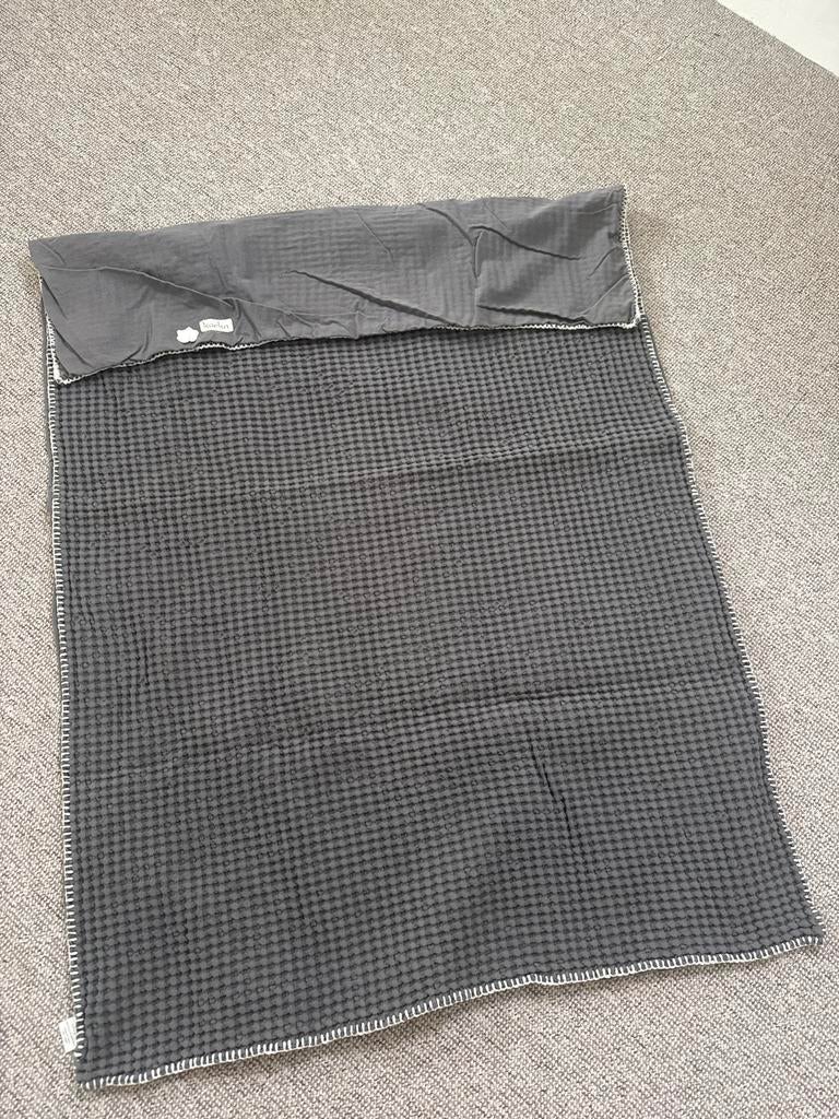 Kooloo wafeldoek deken grijs, Ophalen, Zo goed als nieuw, Deken