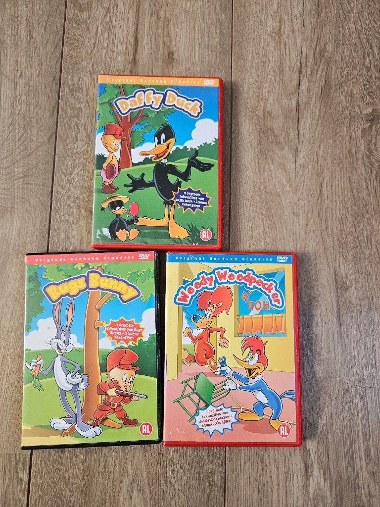 3 leuke kinder dvd's, Gebruikt, Alle leeftijden, Inclusief doosje, Overige typen