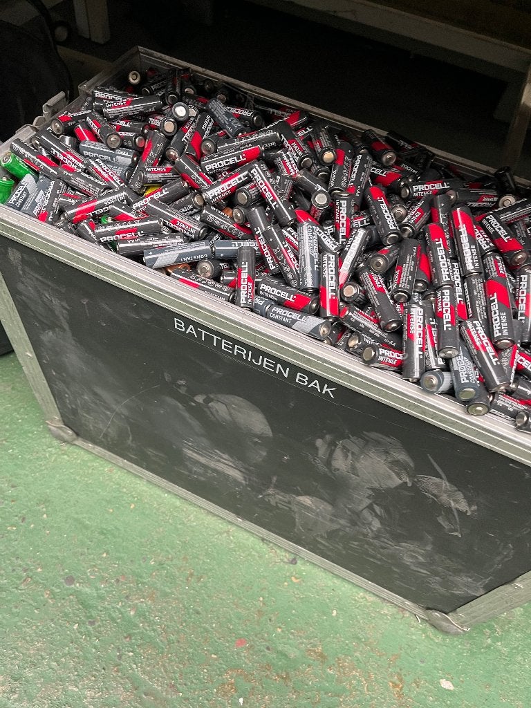 AA-batterijen, Ophalen, Gebruikt