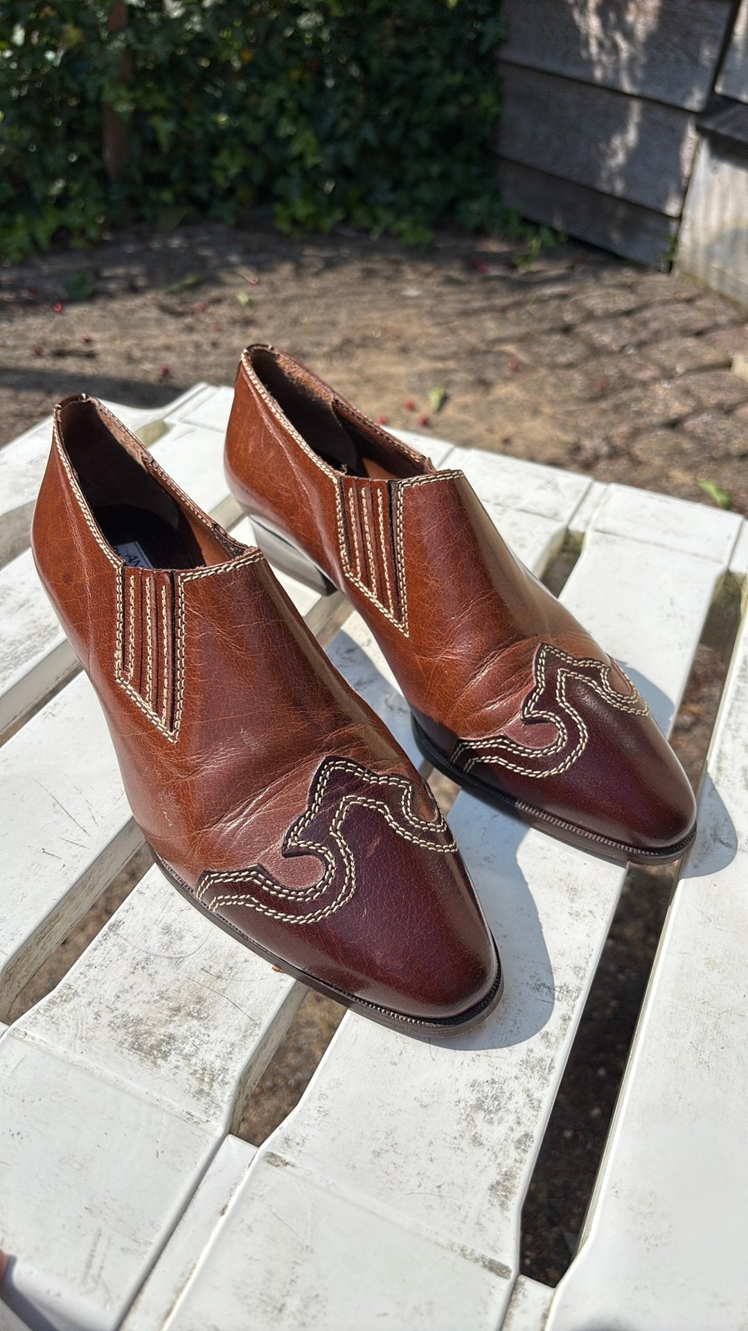 Antonio Paolo schoenen maat 37,5, Schoenen met lage hakken, Bruin, Ophalen of Verzenden, Zo goed als nieuw