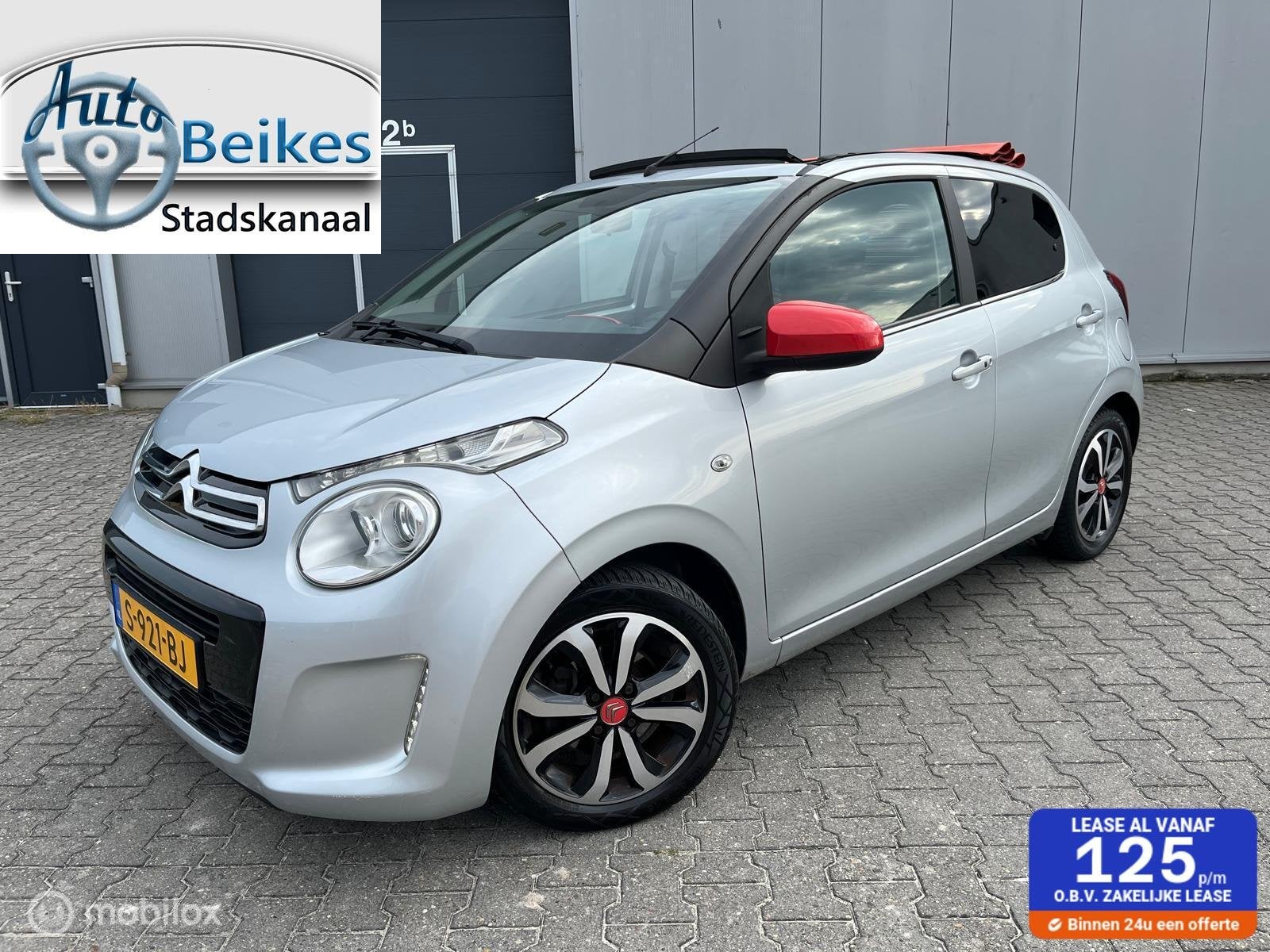 Citroen C1 1.2 PureTech Shine, open dak, Voorwielaandrijving, Gebruikt, 1199 cc, C1