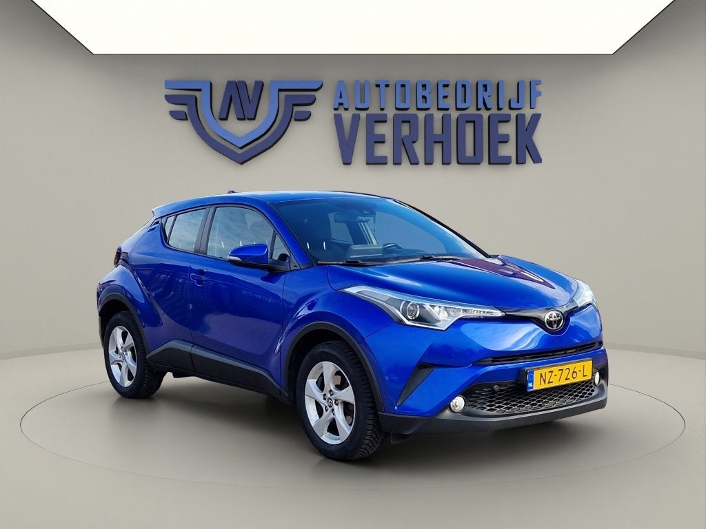 Toyota C-HR 1.2 Dynamic Trekhaak - NL Auto - All Season Band, Auto's, 12 maanden, Gebruikt, 4 cilinders, Blauw