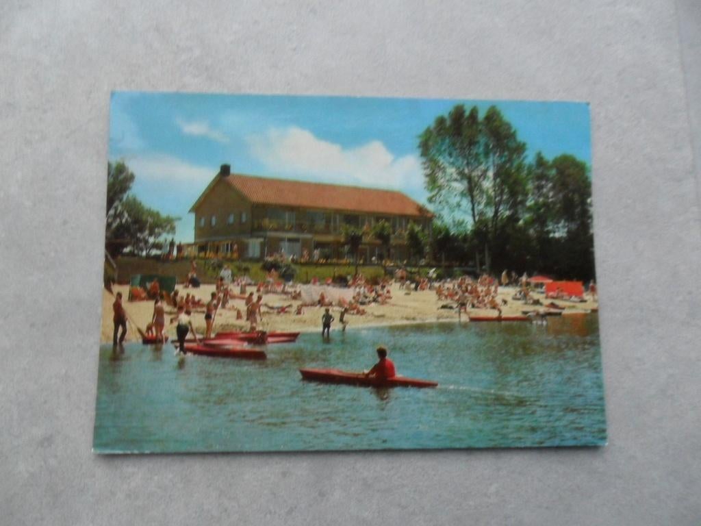 Nunspeet, recr. jachthaven het Plashuis/kano, Verzenden, 1980 tot heden, Ongelopen, Gelderland