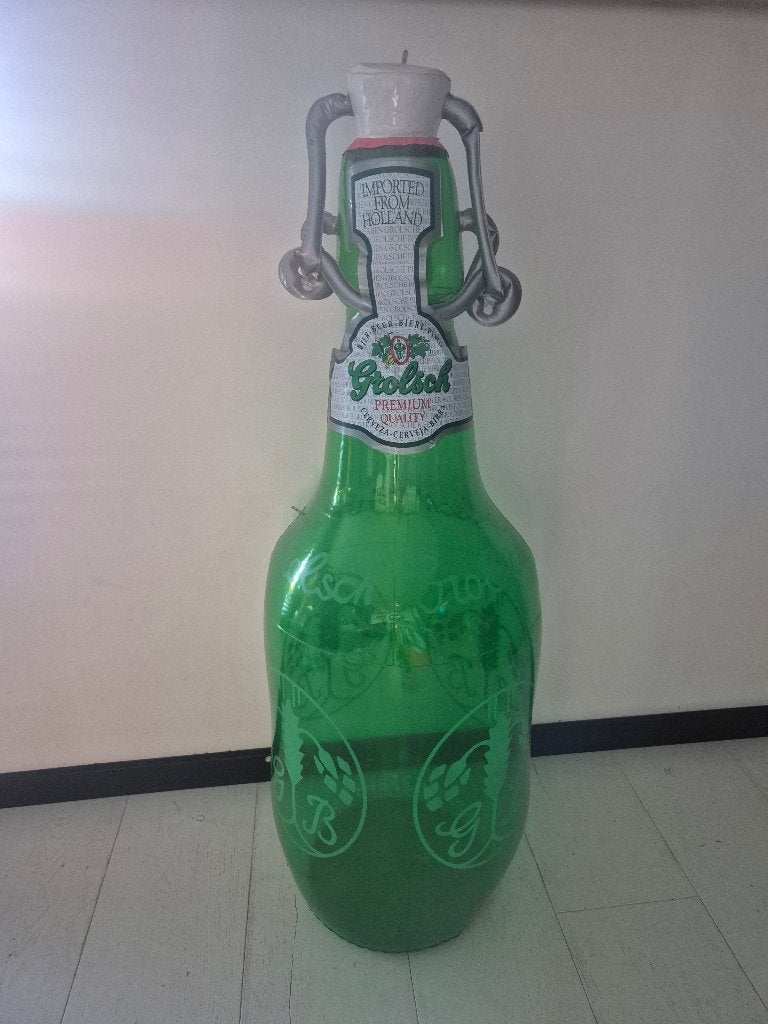 Te koop: Grolsch opblaasbare beugelfles, mancave, cadeau, Ophalen of Verzenden, Nieuw, Overige typen, Grolsch