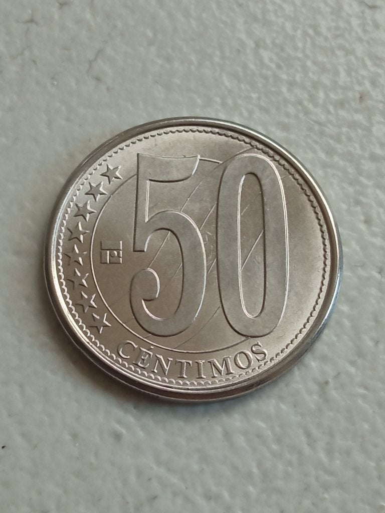 Venezuela 50 centimos 2007., Ophalen of Verzenden, Zuid-Amerika, Losse munt