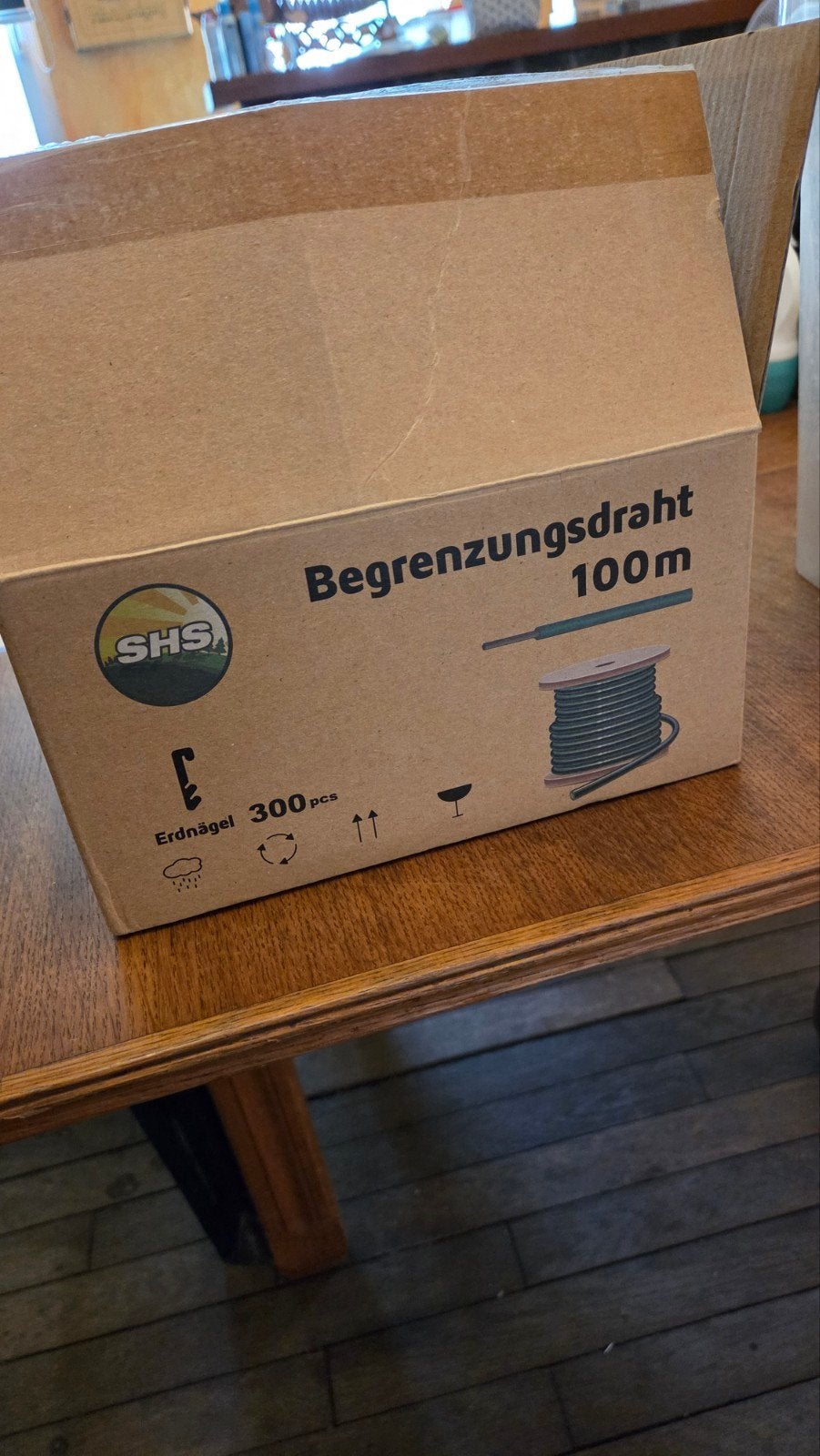 SHS 100m Begrenzingsdraad + 300 grondpinnen voor robotmaaier, Ophalen of Verzenden, Nieuw, SHS
