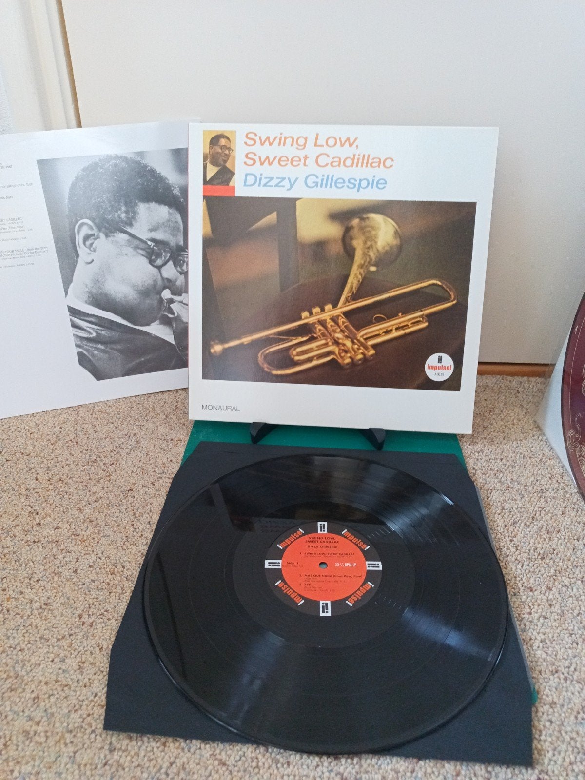 Dizzy Gillespie - Swing Low, Sweet Cadillac, LP, Inclusief binnenhoes, Ophalen of Verzenden, Zo goed als nieuw