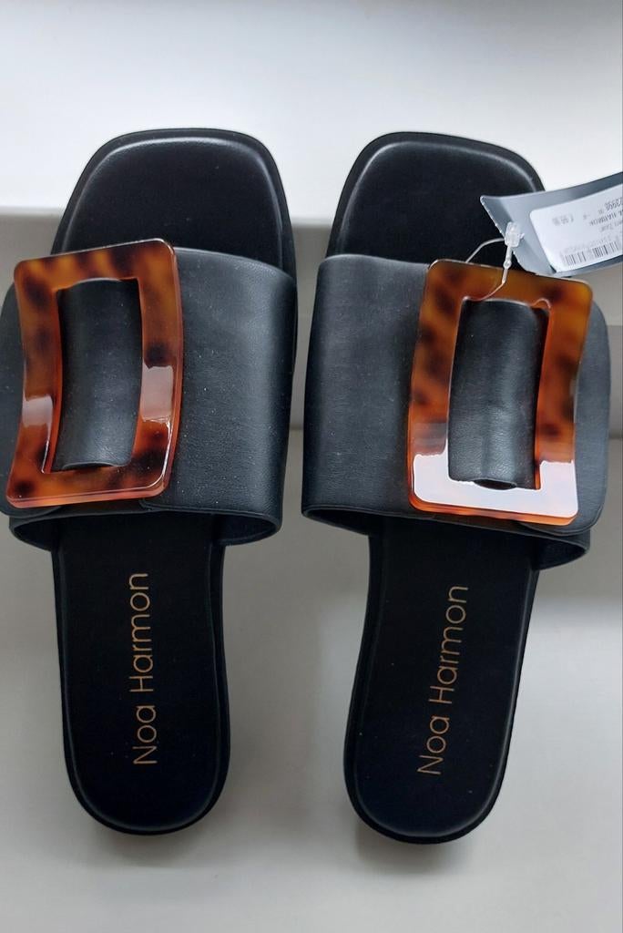 Noa Harman dames slippers zwart maat 37, Ophalen of Verzenden, Zwart