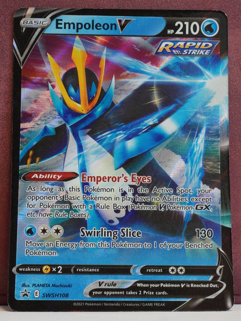 Empoleon V SWSH108 SWSH Black Star Promos Pokémon Kaart, Hobby en Vrije tijd, Verzamelkaartspellen | Pokémon, Verzenden, Nieuw