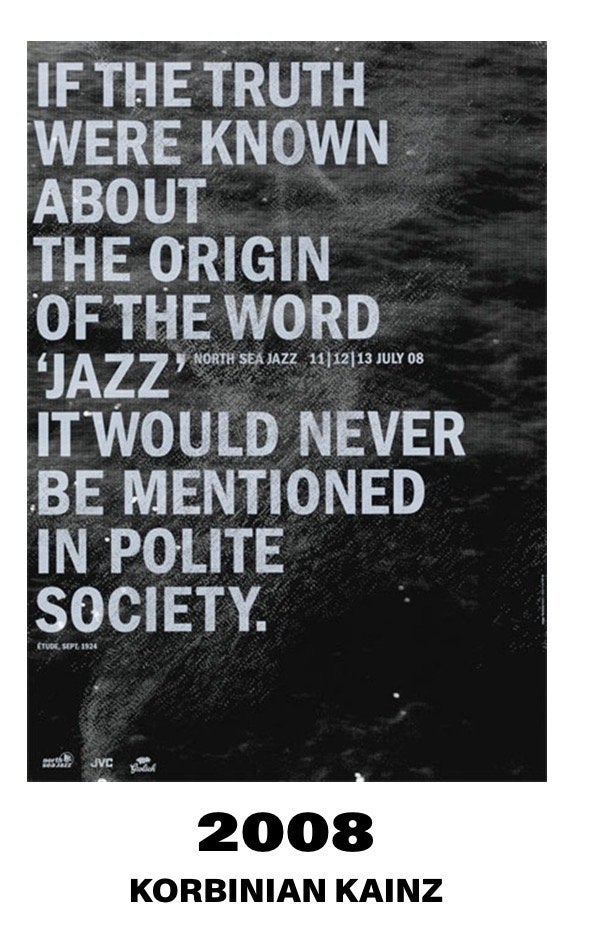 North Sea Jazz Festival 2008 Artposter - Korbinian Kainz, Ophalen of Verzenden, A1 t/m A3, Muziek, Rechthoekig Staand