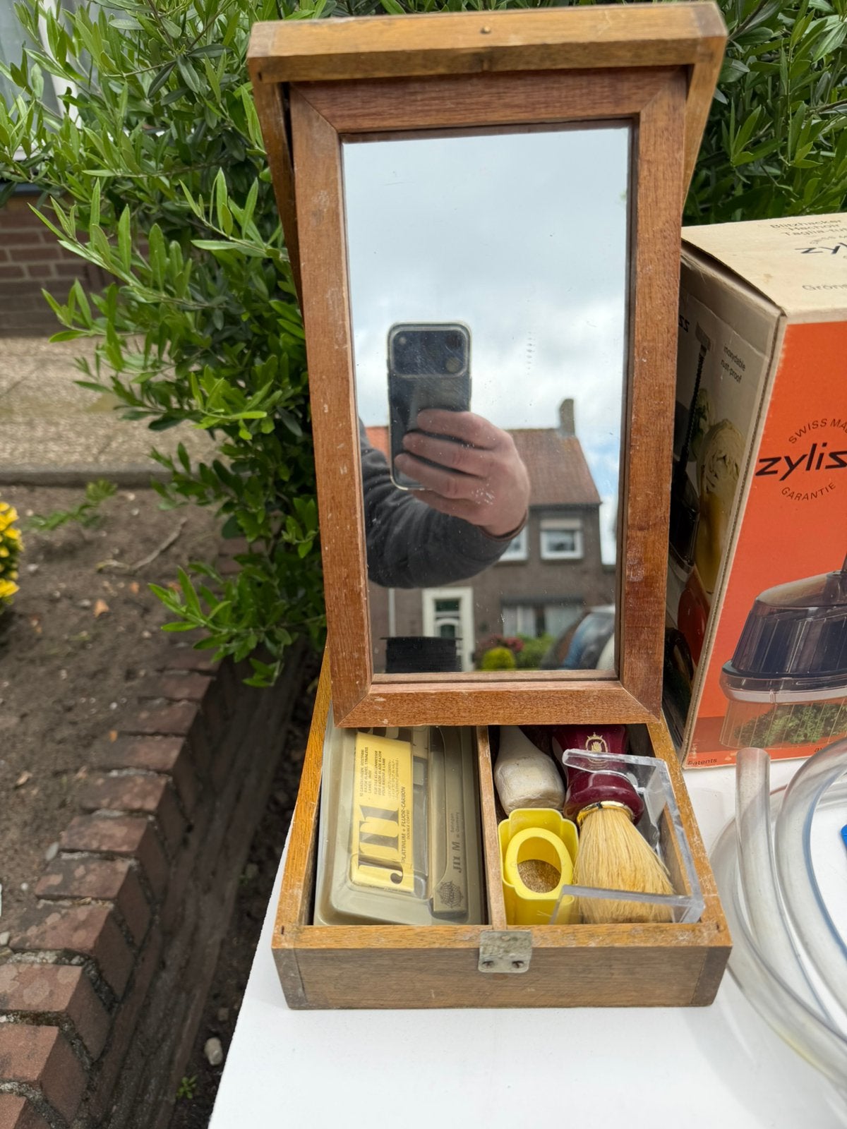 Scheerkistje, Antiek en Kunst, Ophalen, Rechthoekig, Minder dan 50 cm