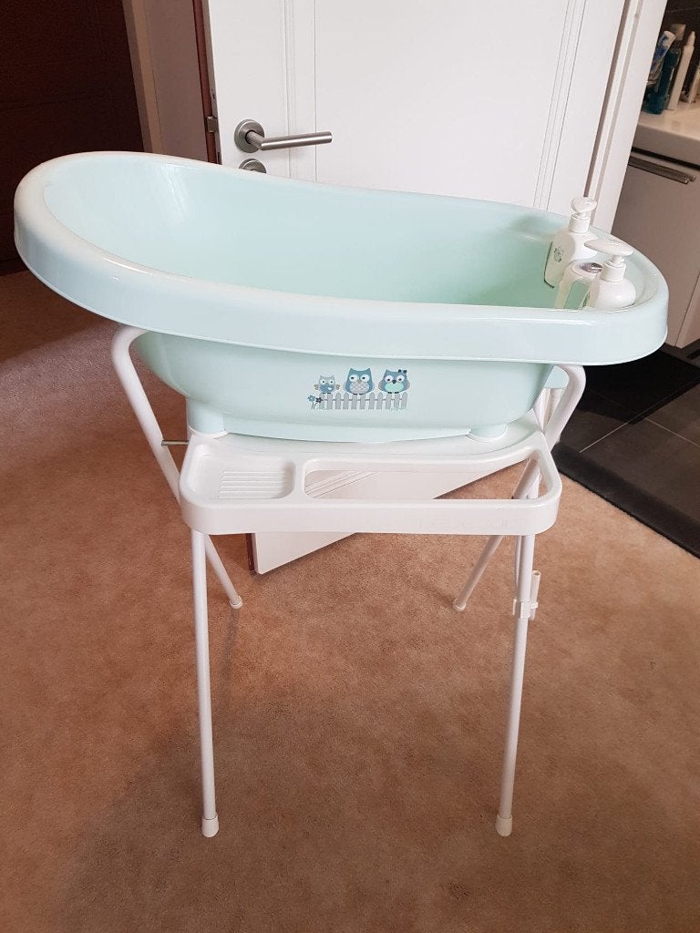 Bébé-Jou babybadje op standaard, Ophalen, Gebruikt, Badje, Bébé-jou