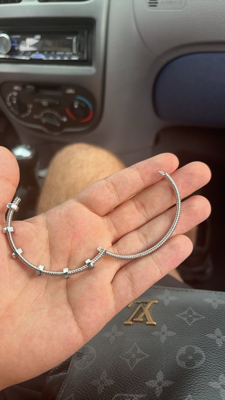 Cartier armband maat 18 op voorraad, Ophalen of Verzenden, Zo goed als nieuw, Zwart