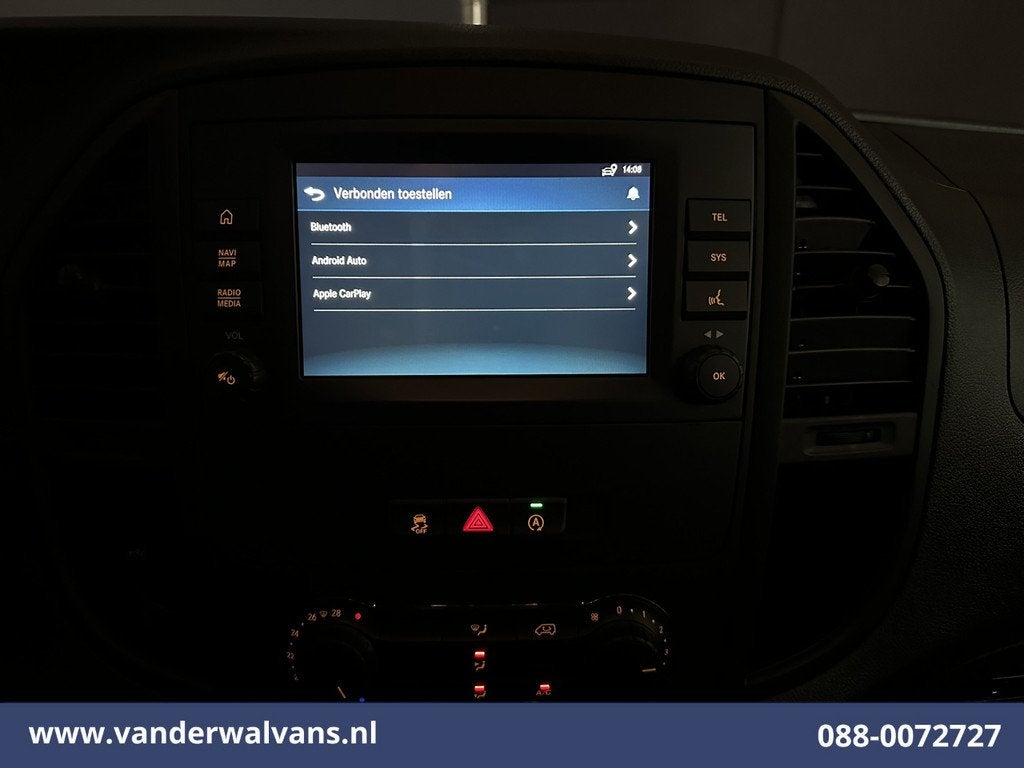 Mercedes-Benz Vito 116 CDI 164pk L2H1 Euro6 Airco | Camera |, Auto's, Bestelauto's, Gebruikt, 4 cilinders, 2000 kg, Wit