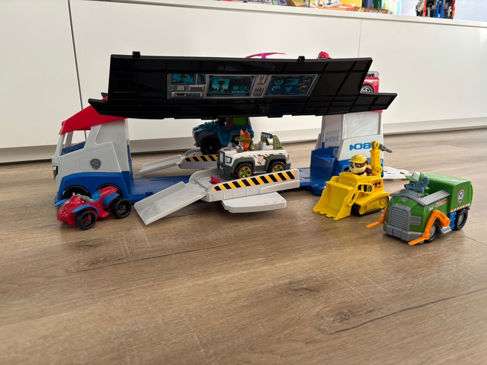 Paw patrol voertuig truck vrachtwagen licht en geluid, Ophalen of Verzenden, Zo goed als nieuw