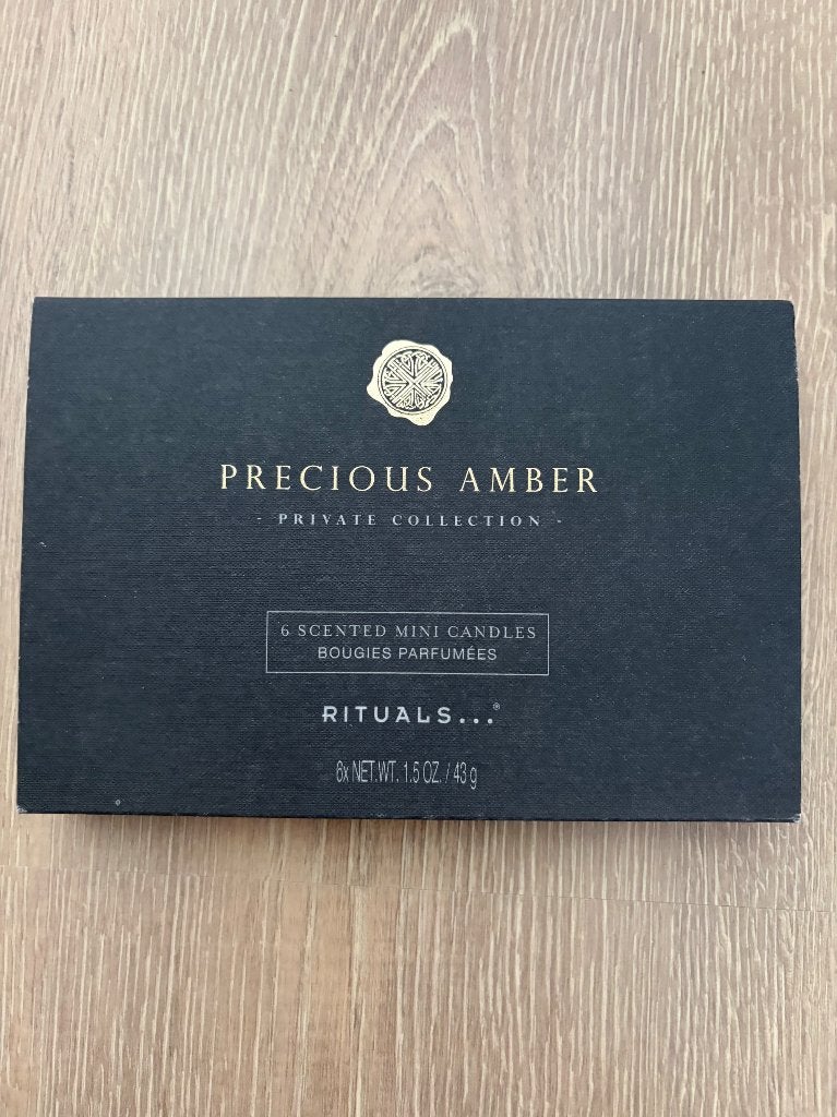 Rituals Precious amber geurkaarsjes/ waxinelichtjes 43 gr, Ophalen of Verzenden, Nieuw, Overige typen, Rituals