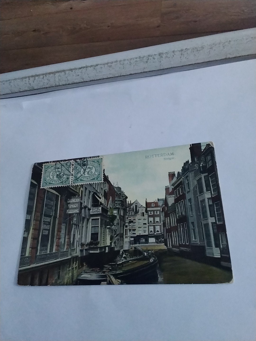 Oude Ansichtkaart Rotterdam  Steiger 1910, Ophalen of Verzenden, Voor 1920, Gelopen, Zuid-Holland