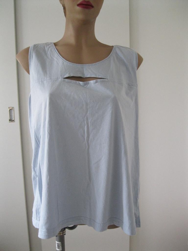 maat XXL, 1 blauw hemdje / topje, 64 cm., Blauw, Maat 46/48 (XL) of groter, Ophalen of Verzenden, MS Mode