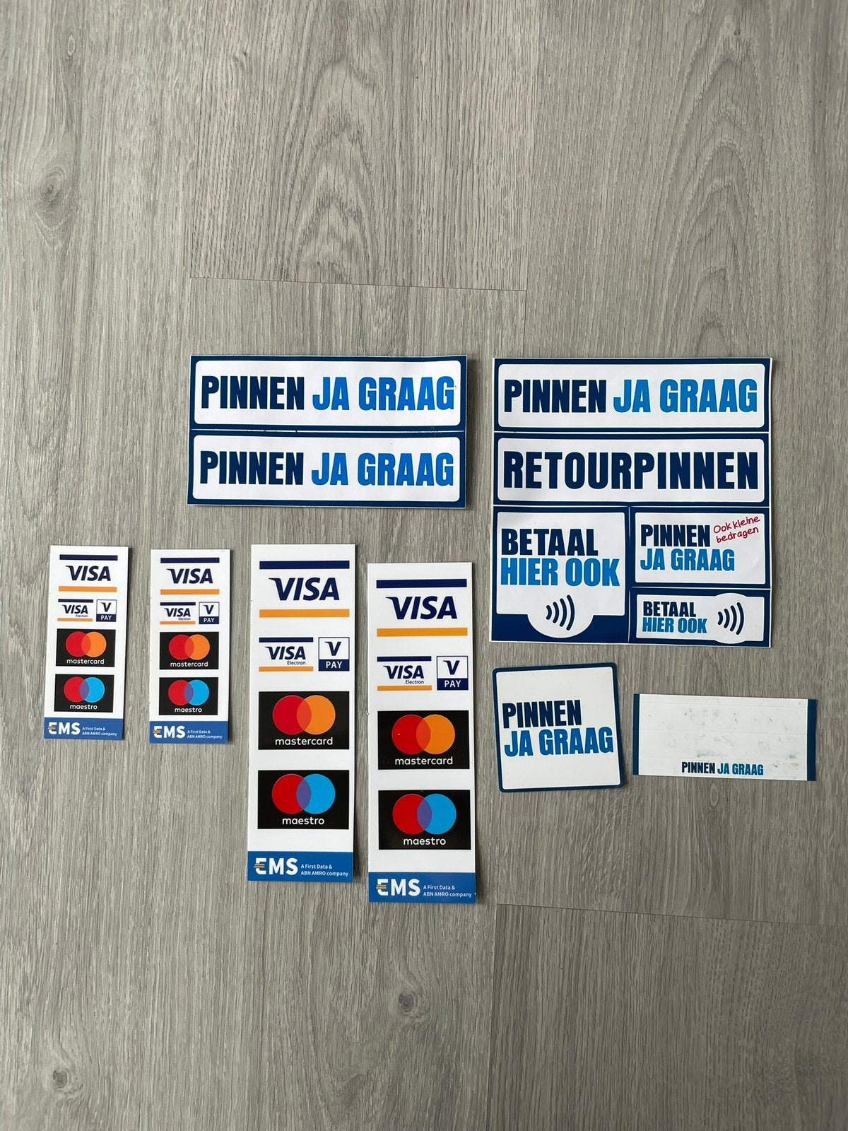 Partij stickers “pinnen ja graag”, Ophalen of Verzenden, Nieuw, Meerdere stickers