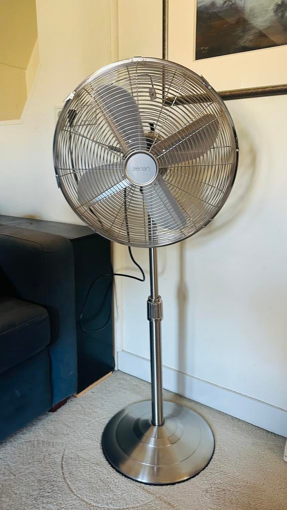 Aerian Retro Ventilator - Chrome Uitvoering, Ophalen, Zo goed als nieuw, Statiefventilator