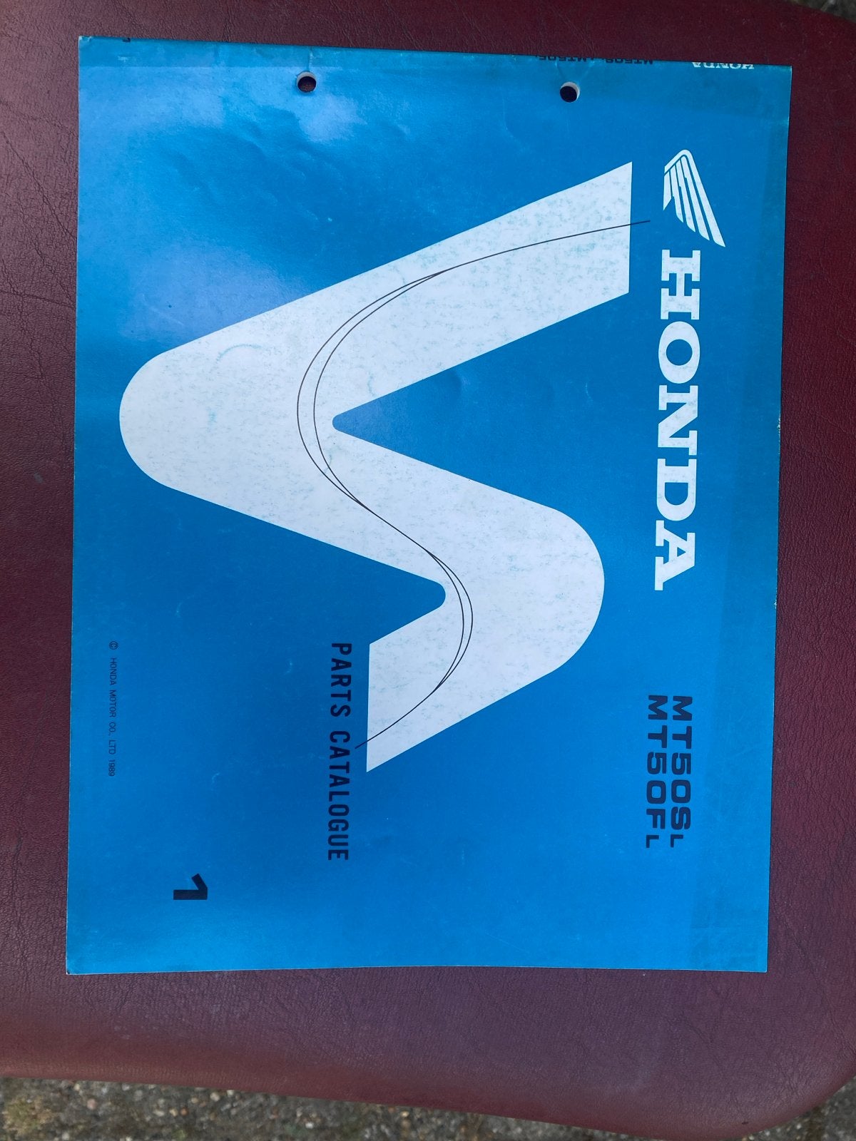 Honda MT50SL MT50FL Onderdelencatalogus, Ophalen of Verzenden, Honda