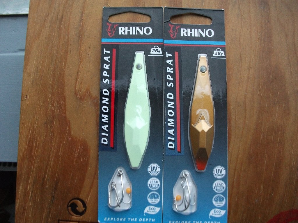 2 stuks 28 grams Rhino Diamond Sprat / roofvis lepels, Ophalen of Verzenden, Nieuw, Overige typen