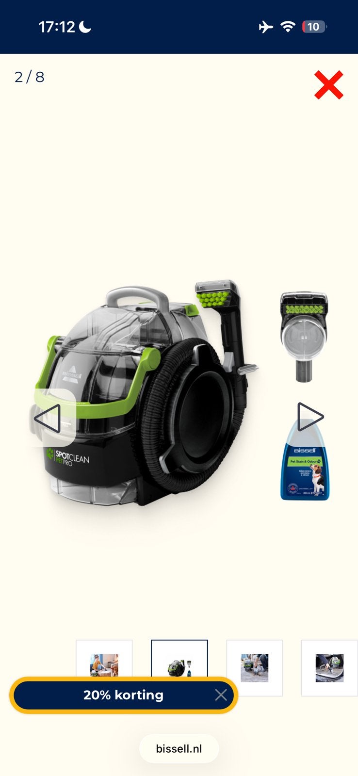 Bissell SpotClean Pet Pro for Rent, Ophalen, Zo goed als nieuw