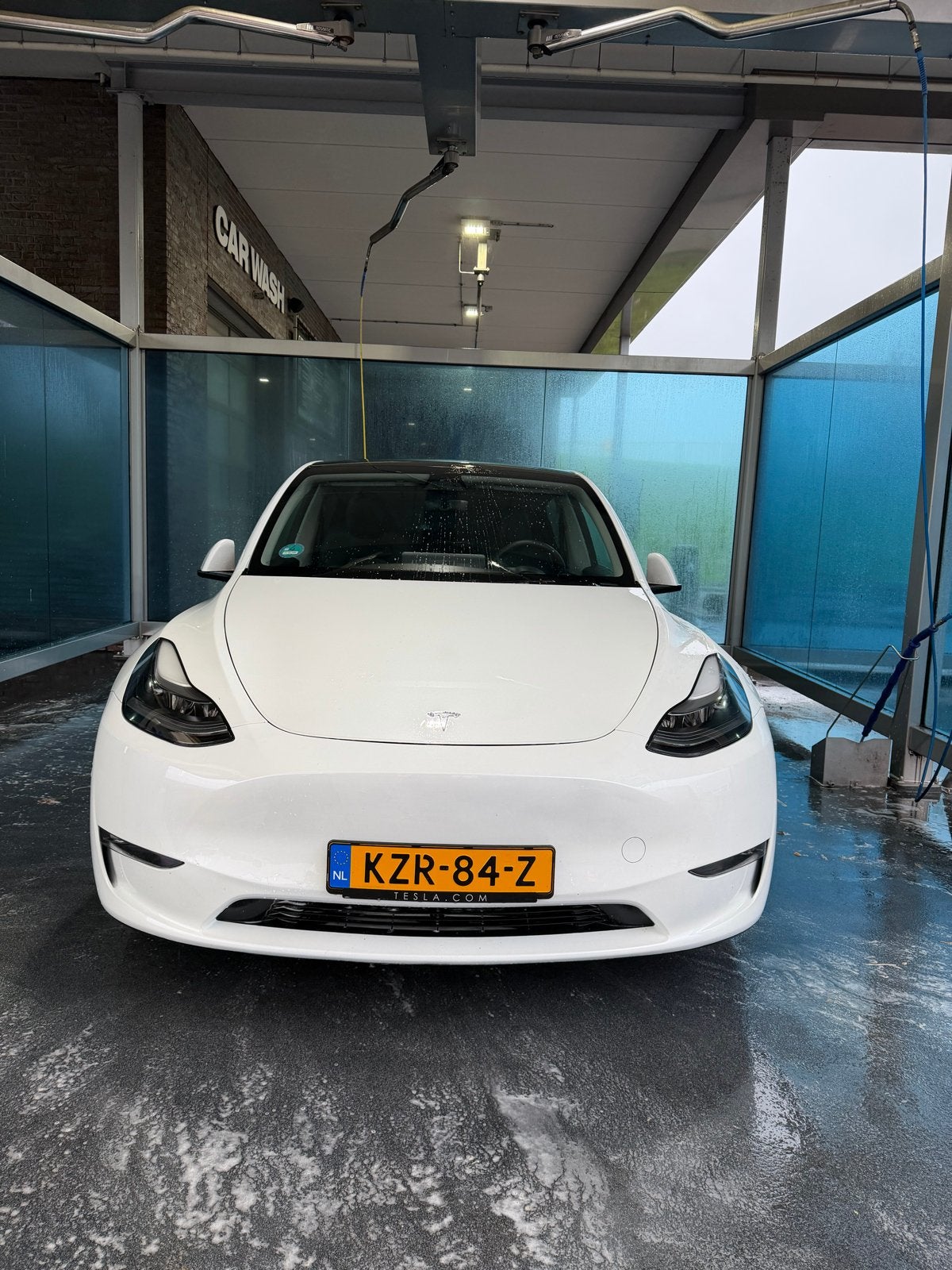 Tesla Model Y Long Range AWD 75 kWh | Leder | SOH 93% | Hoge, Auto's, Automaat, 495 min, Wit, Vierwielaandrijving