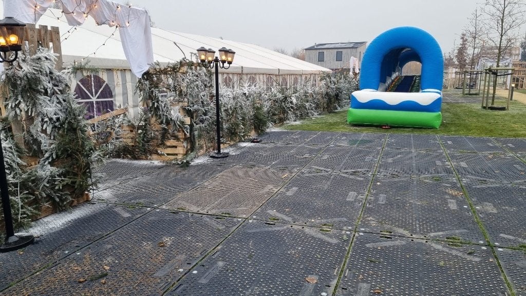 kunstof rijplaten huren, Tuin en Terras, Tegels en Klinkers, Ophalen of Verzenden, Kunststof, Overige typen
