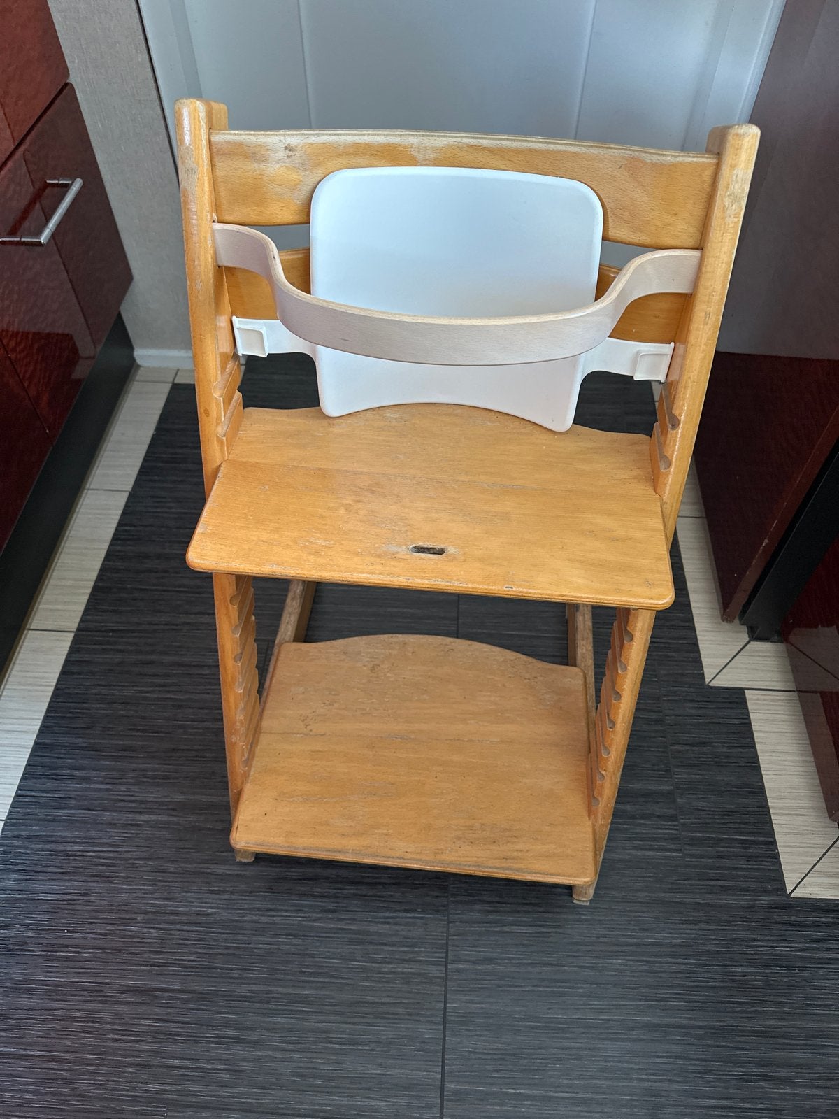 Houten meegroeistoel voor kinderen, Ophalen, Gebruikt, Meegroeistoel, Aanschuifbaar