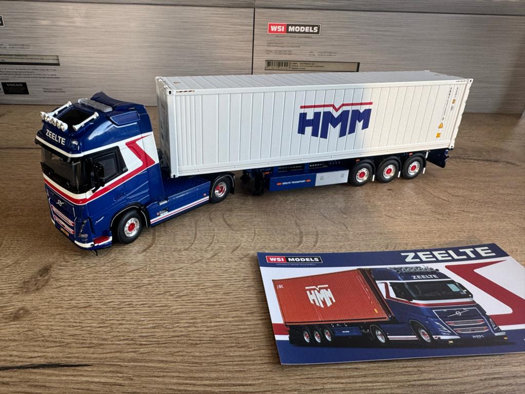 WSI Models Volvo FH4 Zeelte Transport met HMM container, Ophalen of Verzenden, Nieuw, Bus of Vrachtwagen, Wsi