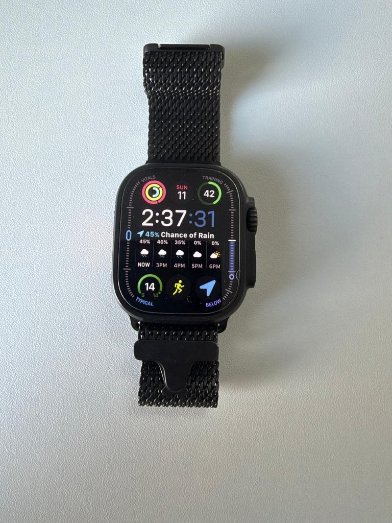 Apple Watch Ultra 3 49mm Black Titanium, Switching to Garmin, Zwart, IOS, Ophalen of Verzenden, Zo goed als nieuw