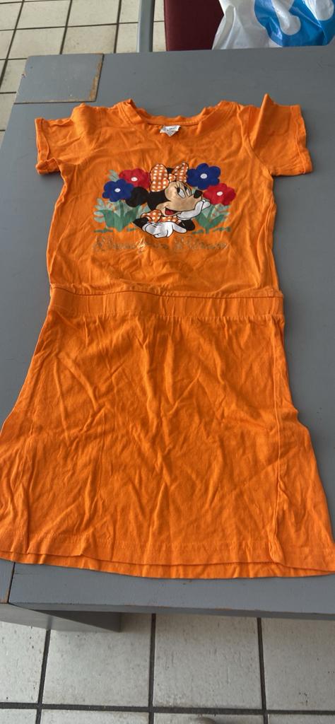 Orsnje minnie mouse jurkje, Ophalen of Verzenden, Zo goed als nieuw, Meisje, Jurk of Rok