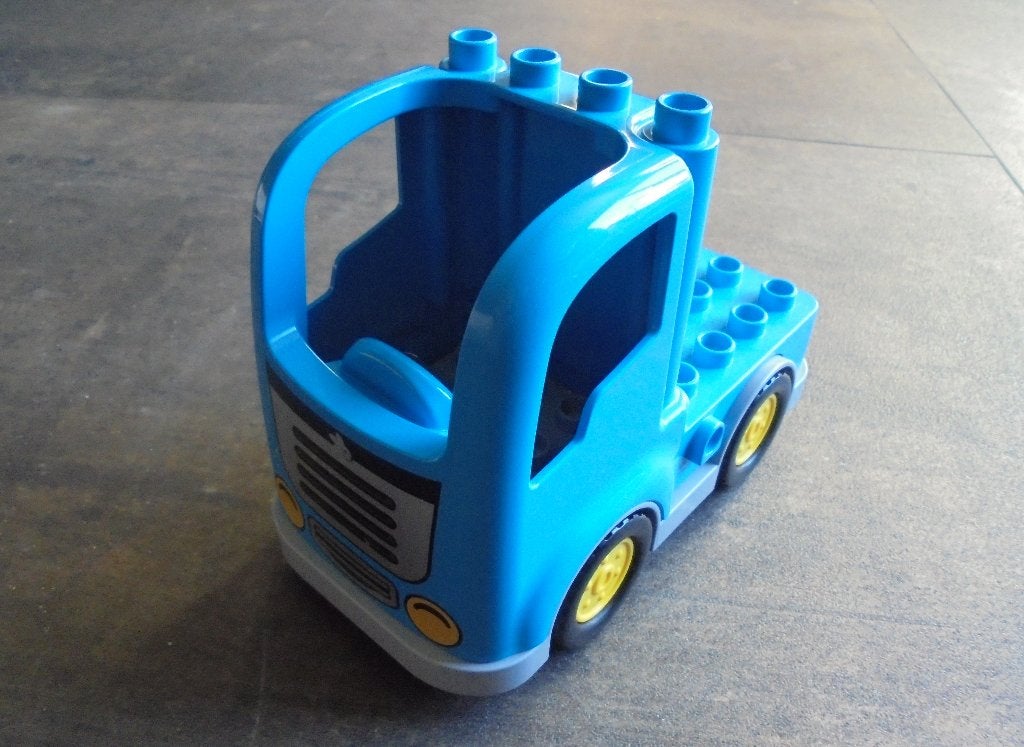 Lego Duplo Truck Flatbed with 4 Top Studs (zie foto's) 4, Ophalen of Verzenden, Gebruikt, Losse stenen, Duplo