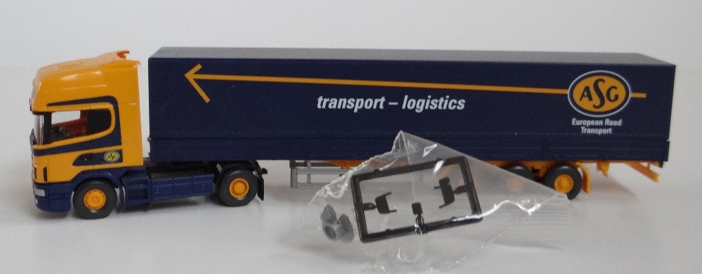 Wiking Scania R144L530Topline  ASG, Hobby en Vrije tijd, Verzenden, Zo goed als nieuw, Bus of Vrachtwagen, Wiking