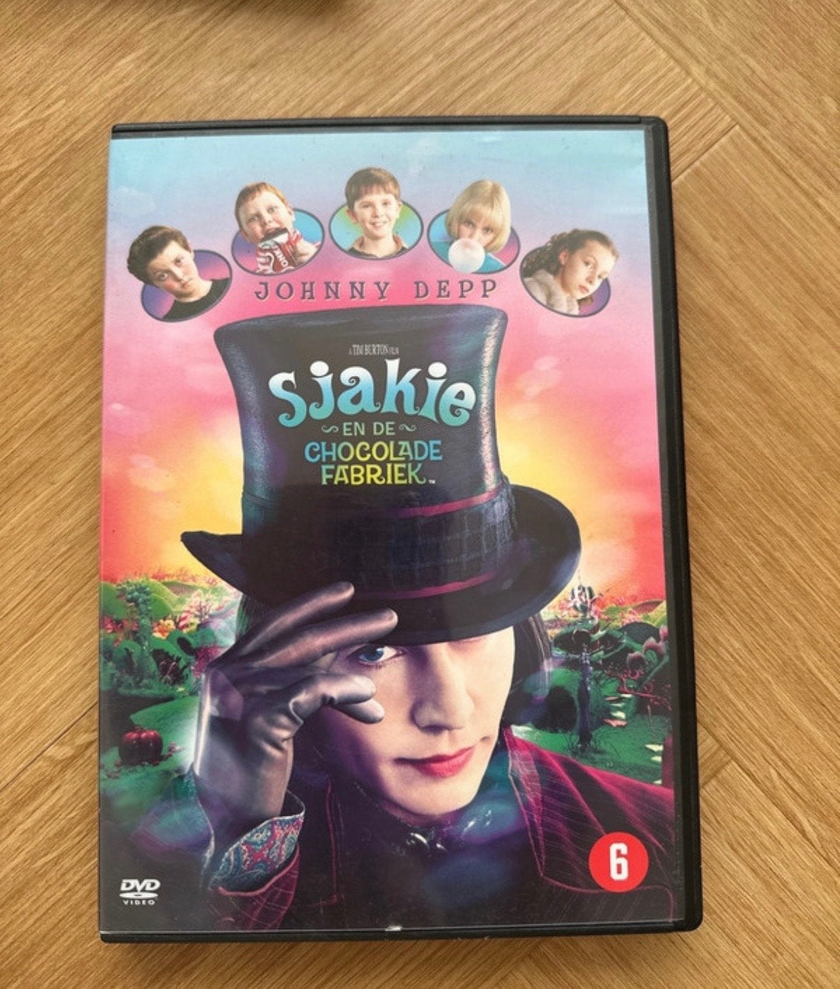 Sjakie en de Chocoladefabriek DVD - Johnny Depp, Cd's en Dvd's, Nederlands, Ophalen of Verzenden, Vanaf 6 jaar, Familie