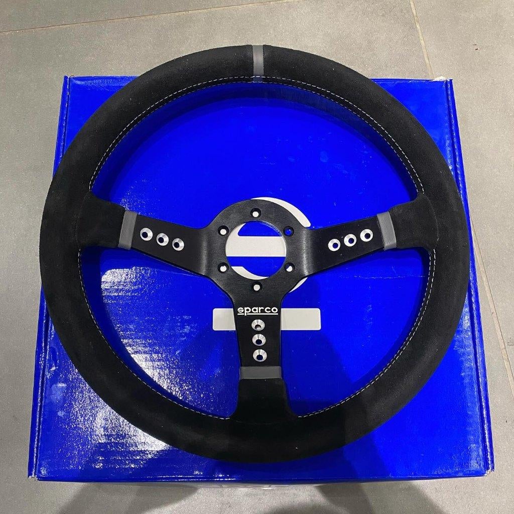 Sparco Piuma L777 stuur sportstuur racestuur leder suede, Auto diversen, Ophalen of Verzenden