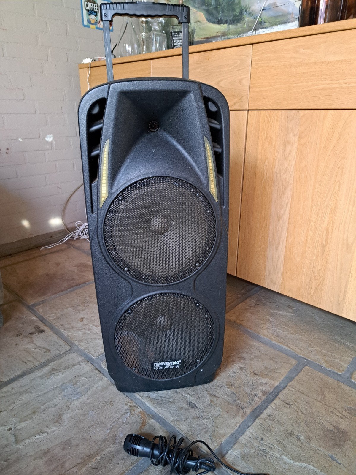 Grote Musicbox met Karaoke, Radio en Bluetooth, Ophalen of Verzenden, Gebruikt, Complete set