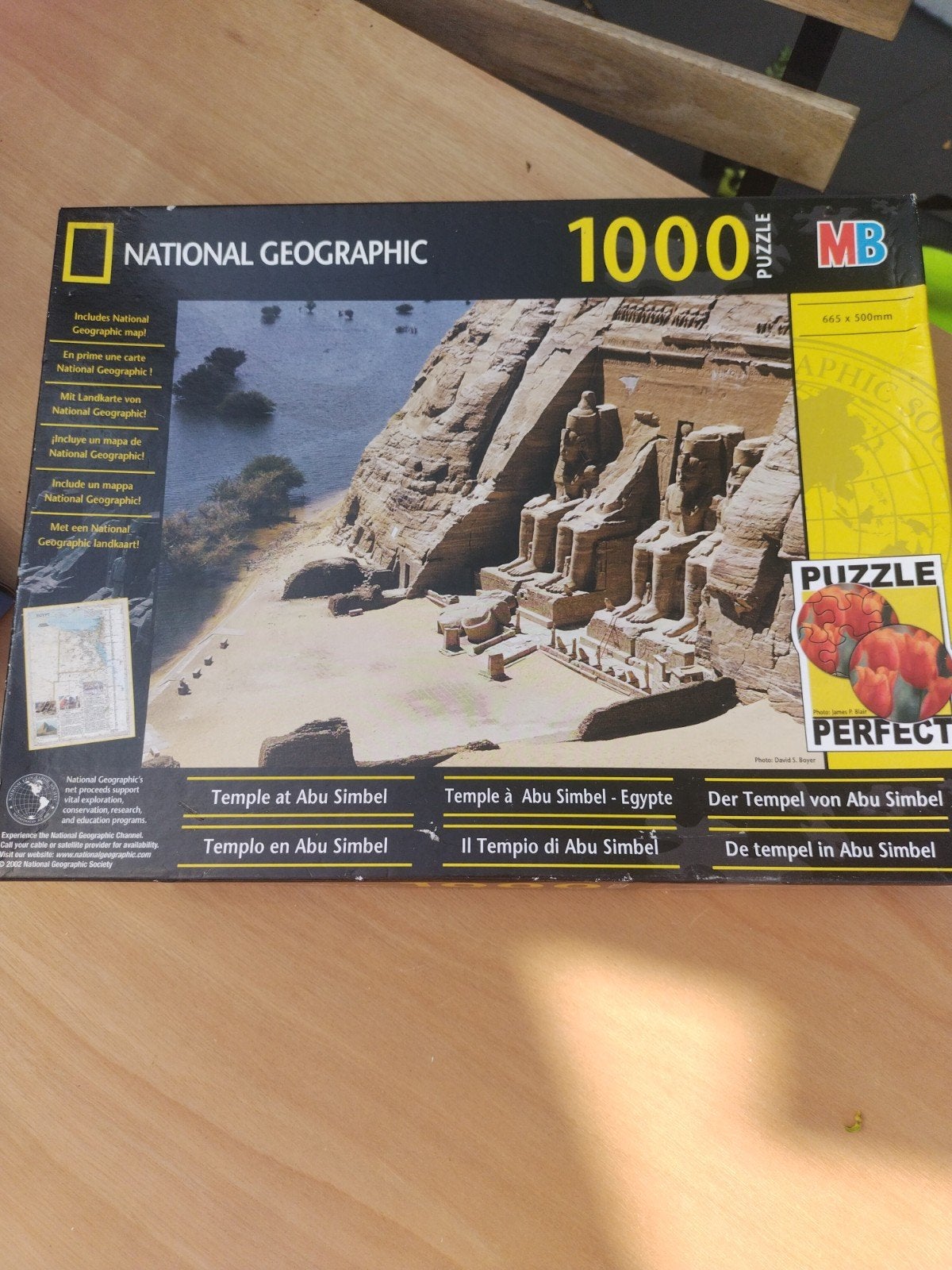 Legpuzzel 'De Tempel in Abu Simbel' National Geographic, Ophalen of Verzenden, 500 t/m 1500 stukjes, Zo goed als nieuw, Legpuzzel