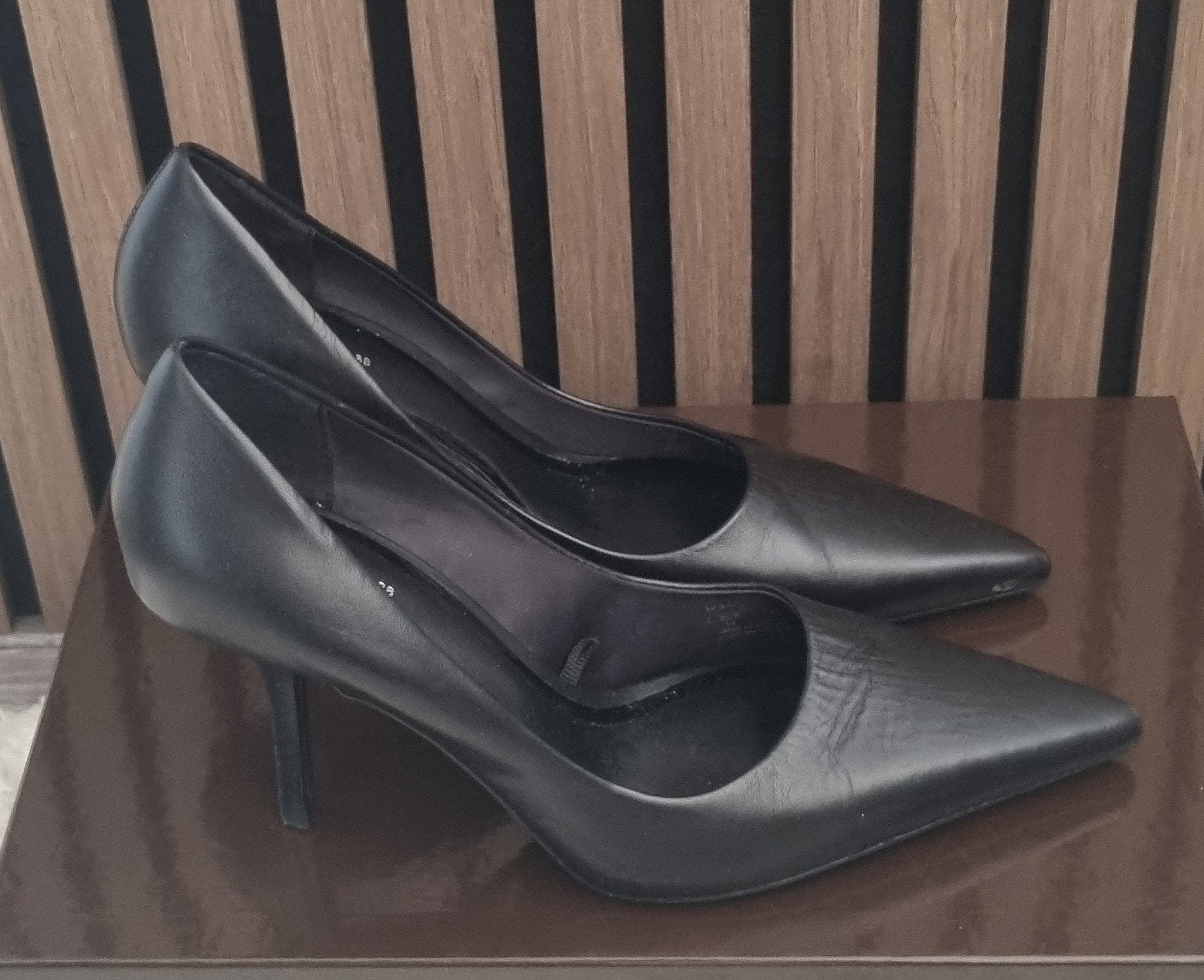Zara Leren Pumps Maat 38, Kleding | Dames, Pumps, Ophalen of Verzenden, Zo goed als nieuw, Zara