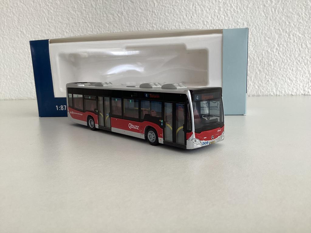 Mercedes Citaro QBuzz GD (lijn 4 Bargeres) 1:87 Rietze, Hobby en Vrije tijd, Ophalen of Verzenden, Nieuw, Bus of Vrachtwagen, Rietze