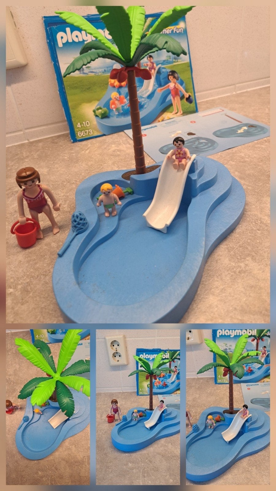 Playmobil Summer Fun Zwembad met Glijbaan (6673), Complete set, Overige typen, Ophalen of Verzenden, Summer fun