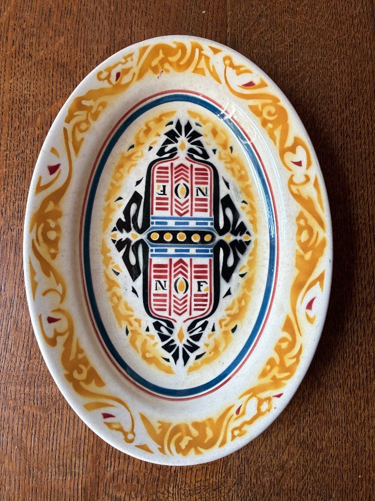 Antieke NOF serveerschaal Richard Roland Holst 1924, Ophalen of Verzenden