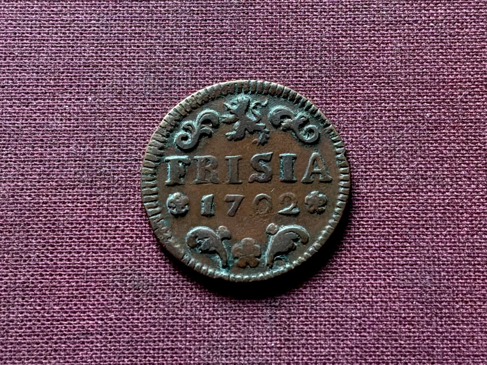 Hele mooie duit friesland 1702, Postzegels en Munten, Ophalen of Verzenden, Vóór koninkrijk, Overige waardes