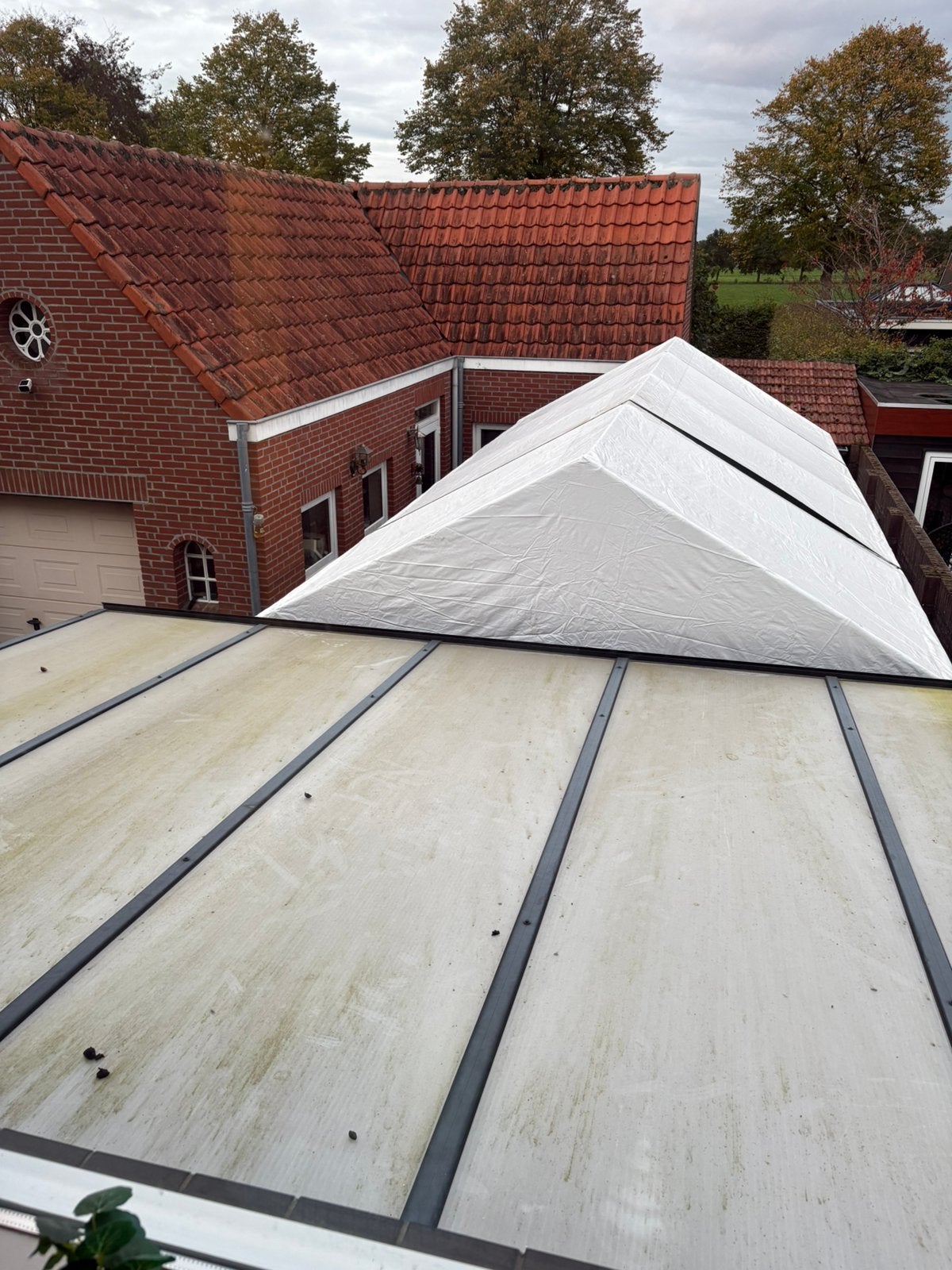 Feest tent 4x 8 meter dik zeil partytent, Ophalen of Verzenden, Gebruikt